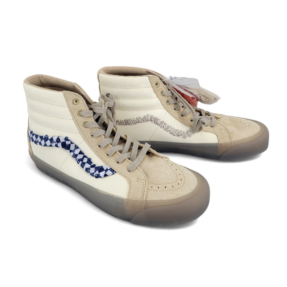 Vans x Rokit Sk8-Hi 38 DX Translucent Pebble US 10 Mens Collab High Top Sneakers - Picture 1 of 8